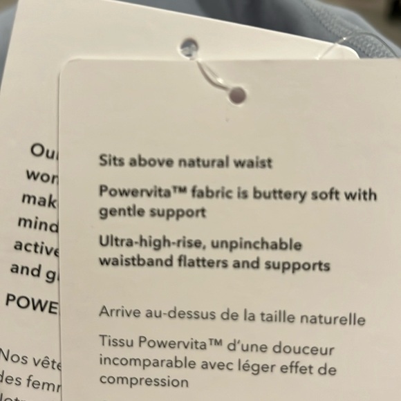 NWT Athleta Ultra High Rise Elation 7/8 Sky Blue Tight Size 1X. - Picture 7 of 8